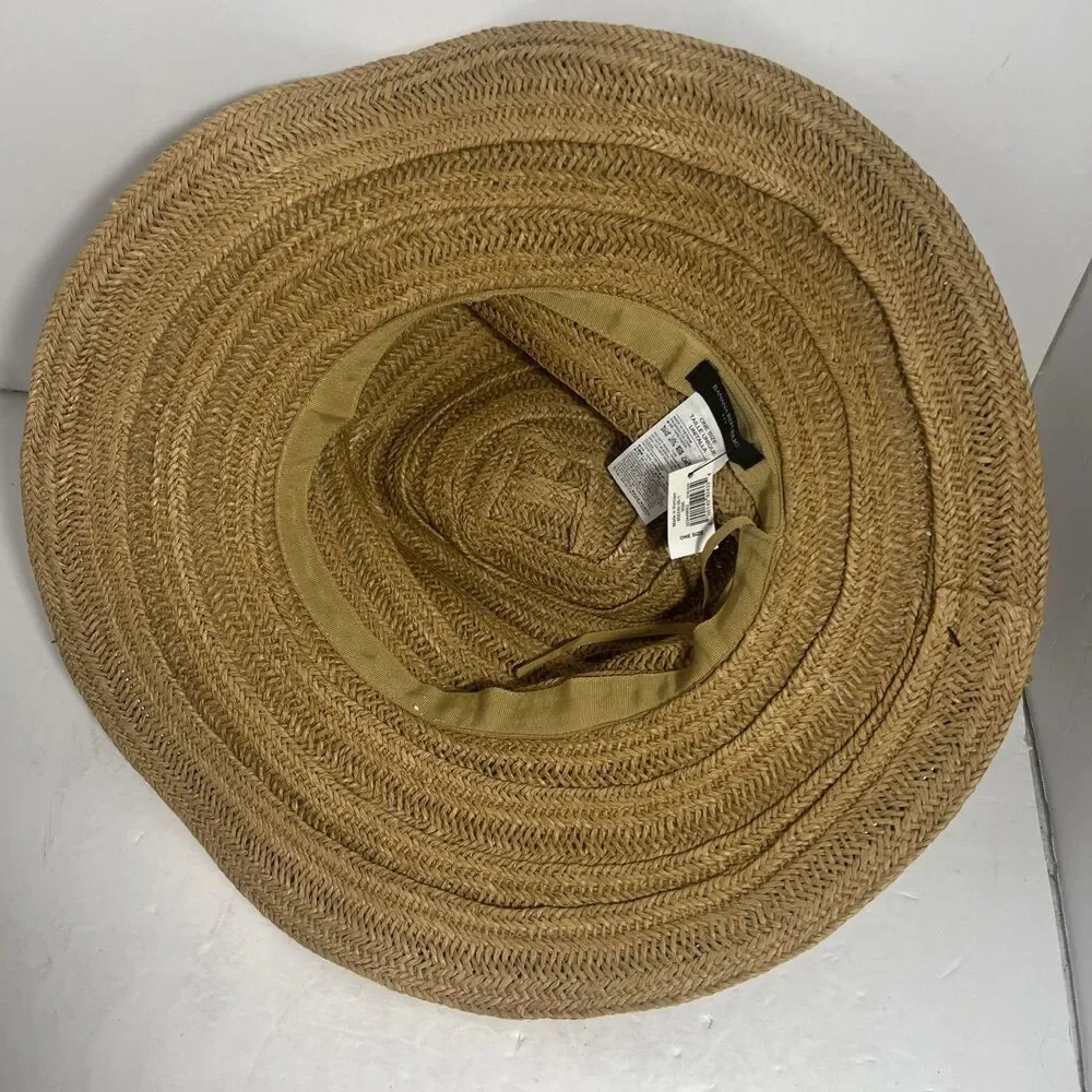 Banana Republic Panama Fedora Straw Hat One Size Tobacco Color NWT